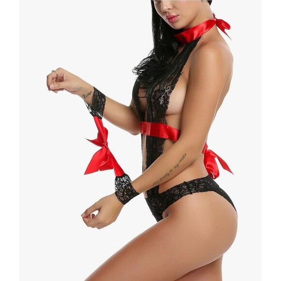 NEW Avidlove Size L Bodysuit One Piece Lingerie Lace Teddy Sexy Boudoir Romance - Picture 2 of 6